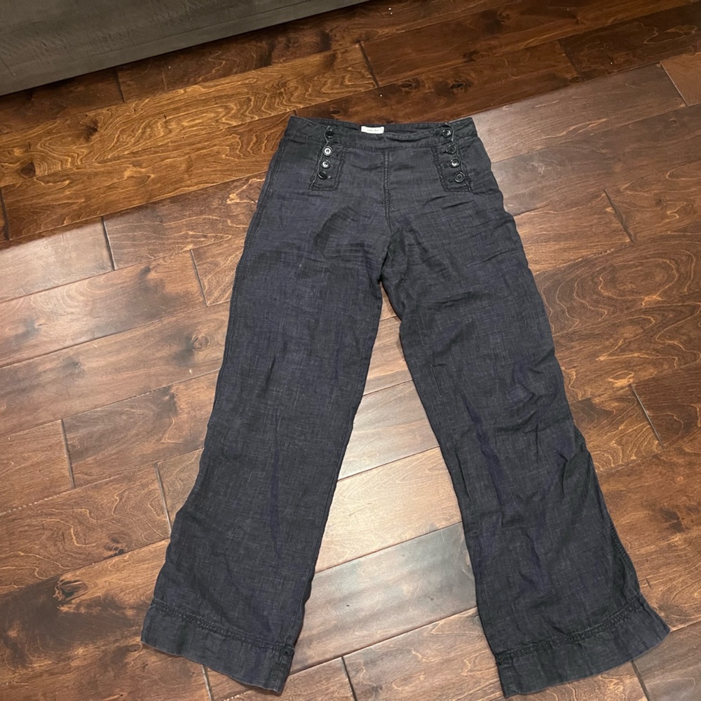 Sofie max navy linen pants